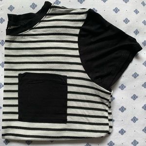 Forever 21 Black and White Striped Tee